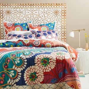 Anthropologie Tahla Queen Size Quilt